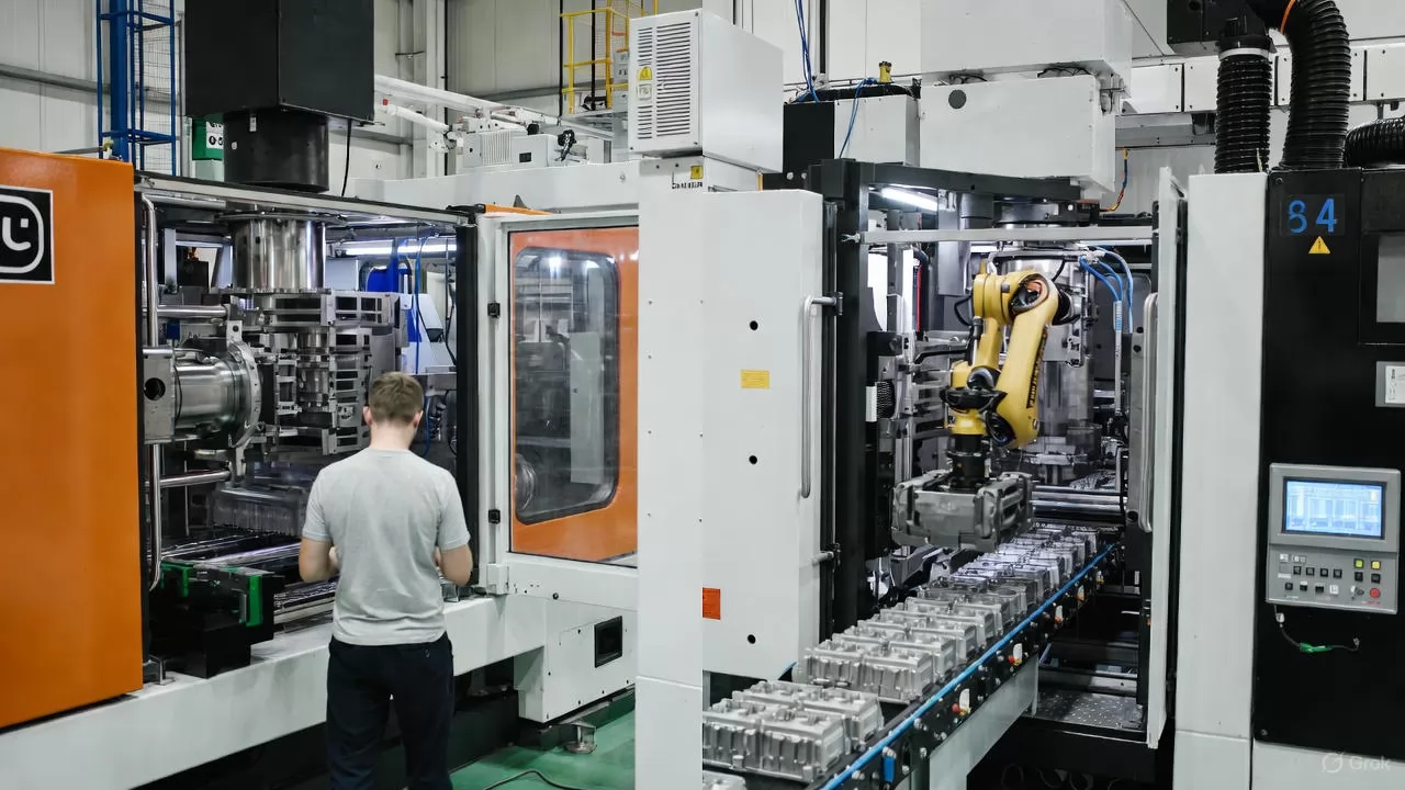 Semi-Automatic Injection Molding Machine